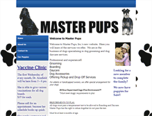 Tablet Screenshot of masterpups.com